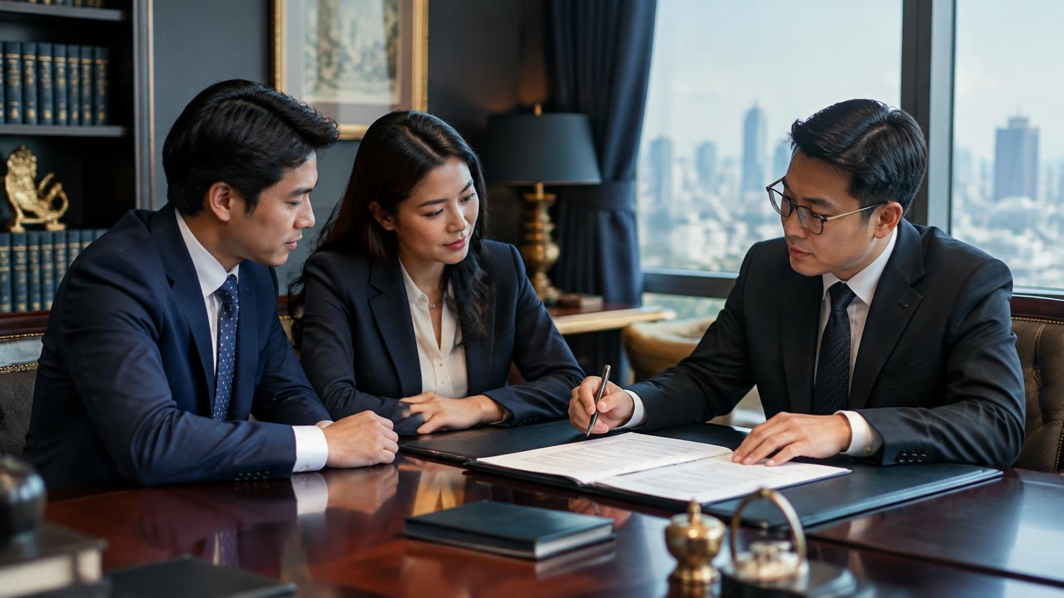 หุ้นส่วนและที่ปรึกษากฎหมายตรวจสัญญาห้างหุ้นส่วนจำกัดในสำนักงานกรุงเทพฯ