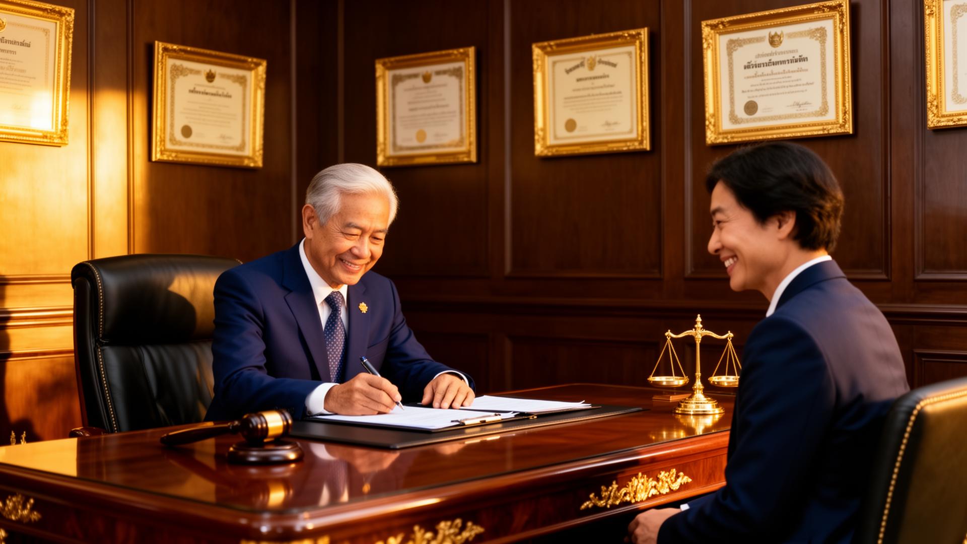 ทนายความรับรองลายมือชื่อ (Notarial Services Attorney) ประทับตรารับรองเอกสาร
